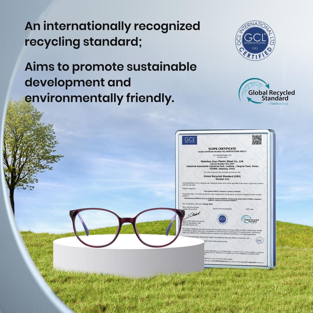 Cyxus Blue Light Blocking Boston UV Unisex Glasses, Non-Prescription, Frame, Protection, Stylish, (8149T26 Purple)