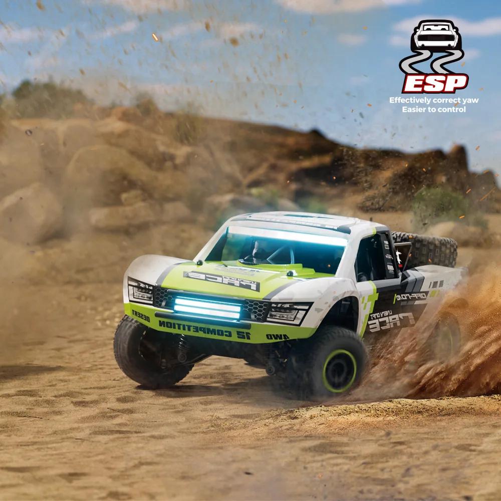 HB 1/12 Full Scale R1201 RC Car 4WD Brushless Short Card High Speed 2.4G Remote Control Car Model Toys for Chlidren Kid Gifts