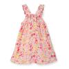 Floral  Ruffle Bow Back Dress MULTI-COL