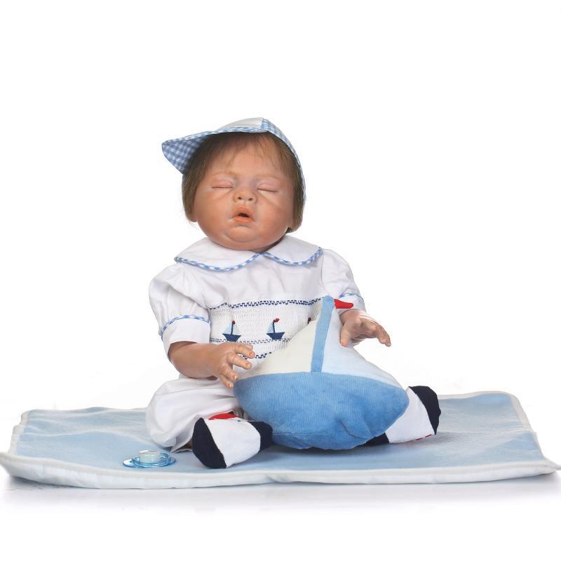 Simulated Silicone Full Body Baby Doll 50 cm как