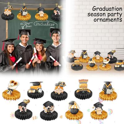 Graduation Season Party Honeycomb Decoration Tabletop Supplies