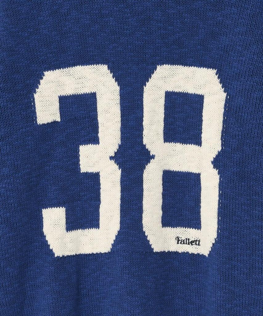 FALLETT Jacquard Numbering Sweater Blue