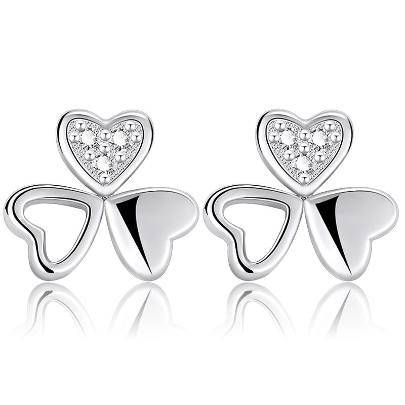 

Серьги для женщин, модные маленькие серьги-клеверы, милые модные украшения