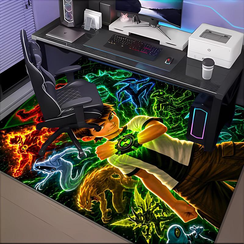 Ben Alien Force Floor Mat for Living Room, Game Rooms, Office, Bedroom, Office Floor Mat Playful Design, Christmas Fan Gifts