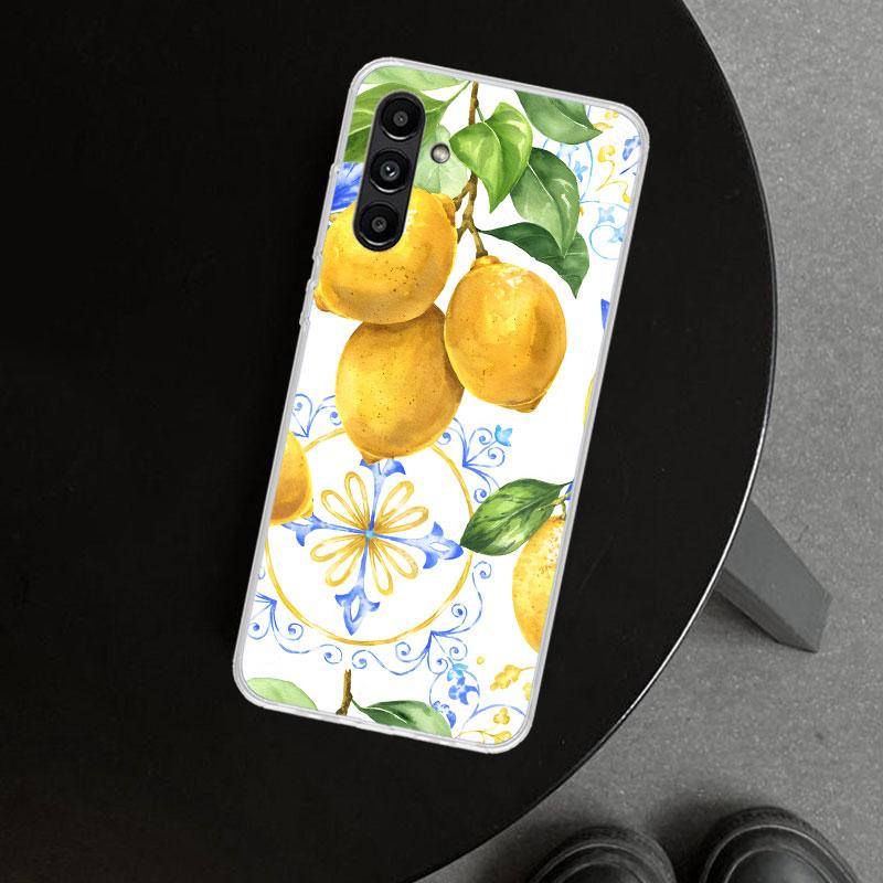 Summer Fruits Lemon Phone Case Cover for Samsung Galaxy A17 A16 A26 A36 A56 A57 A37 A15 A25 A35 A55 A14 A24 A34 A54 A13 A23 A33