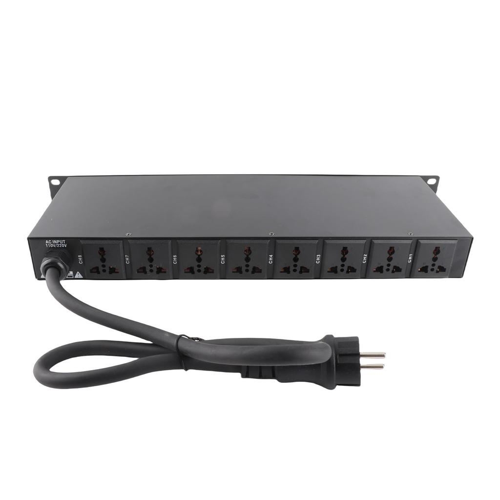 Power Sequencer Professional 10 Channel Power Sequence Controller with Digital Voltage Display for Stage Amplifier