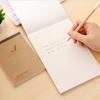 Senmu Cowhide Paper Sketchbook: Creative Blank Notebook with Easy-Tear Sticky Notes