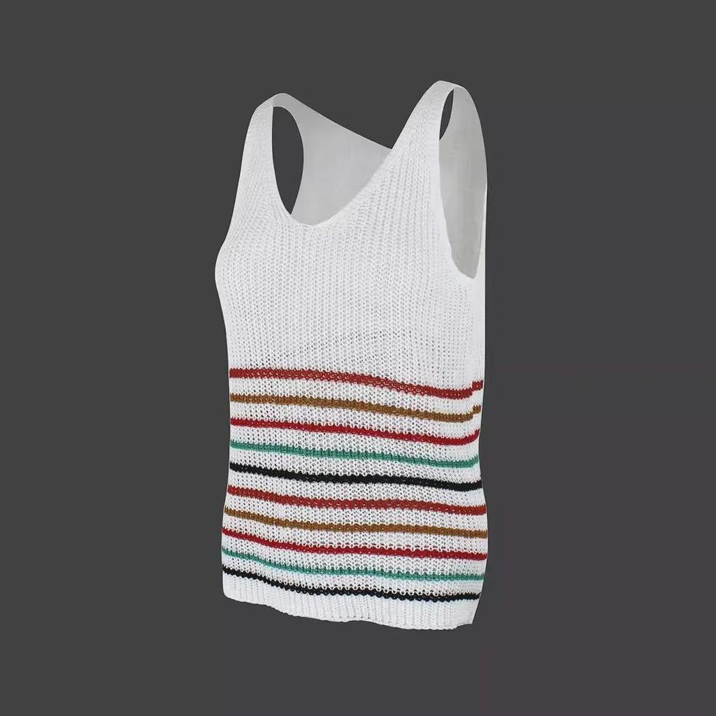 Women's European & American Style Summer Knitted Sweater Vest
