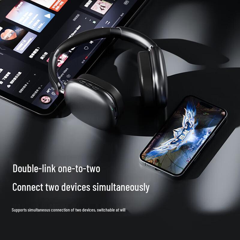 aigo WH300 Active Noise Cancelling Bluetooth Over-Ear Headphones