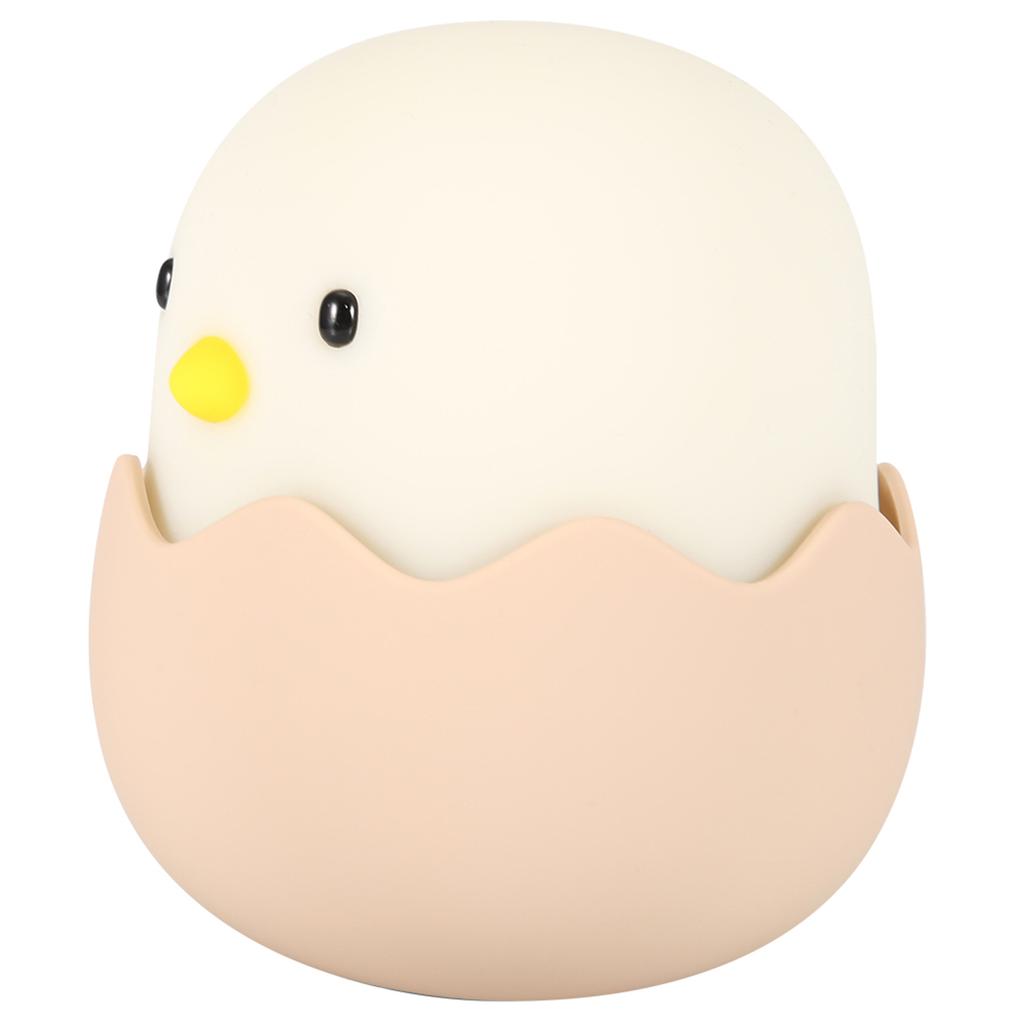 Cute Chick Shape USB Silicone LED Rechargeable Night Lamp Mini Reading Light (Cold White)