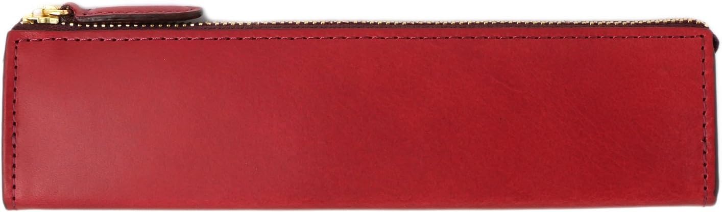 

Pencil Case Rio Zipper Pencil Case M Leather Italian Leather Wine [Slip-On] Slip-on A-IOL-3808 винний