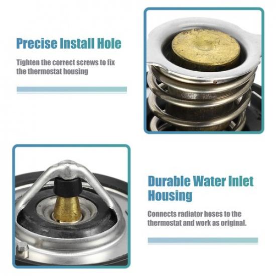 Pack (1) 21200-ED000 Engine Coolant Thermostat Housing Assembly For Hyundai