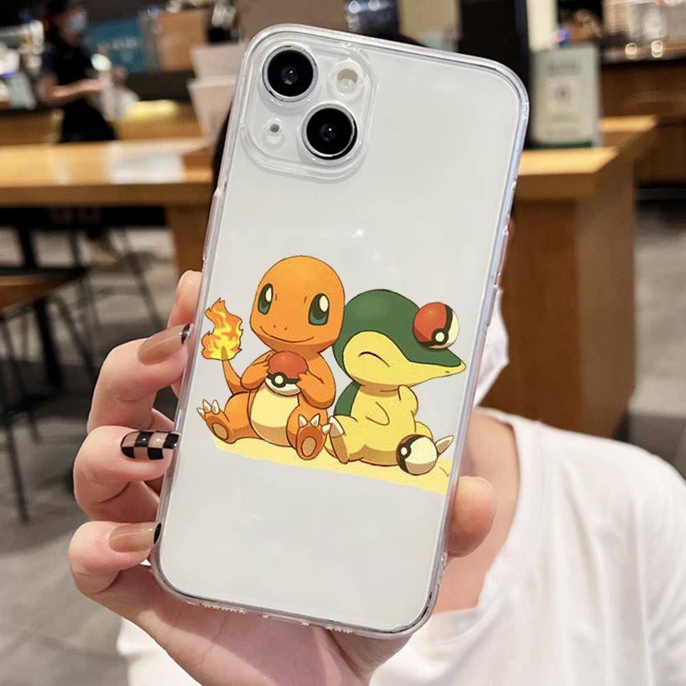 E-57 Pokemon Cute Case για iPhone 7 8 11 12 13 14 15 16 Pro Max Plus Mini Xiaomi Redmi A3 9A 9C 10A 10C 13C Σημείωση 9 11 Realme Narzo C30 C55