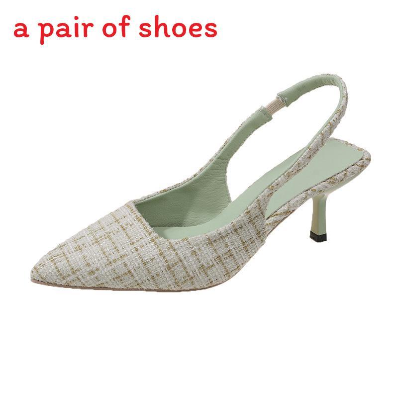 Chic High Heel Slide Sandals For Women Summer Dress Casual Footwear