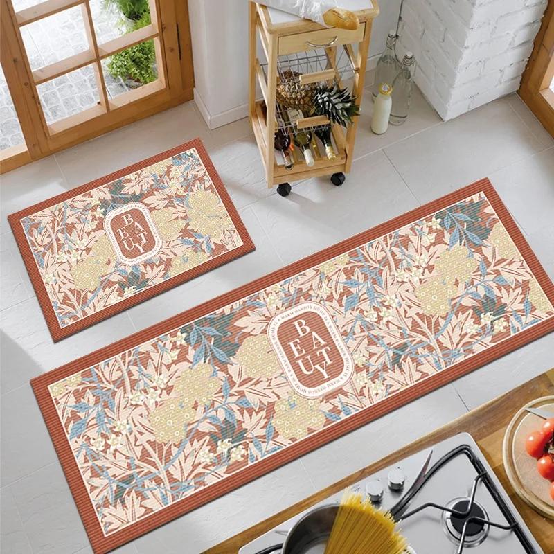 Non-slip Kitchen Mat for Floor Living Room Mats Long Carpets Soft Washable Rug Bathroom Entrance Doormat