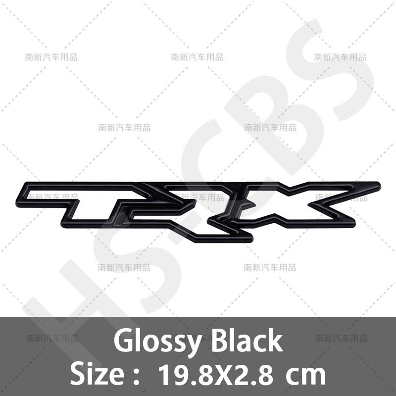 1Pcs 3D Metal TRX Letter Emblem Car Side Fender Decal TRX Logo Rear Trunk Badge Tailgate Stickers Accessories Car Styling
