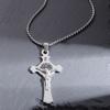 Saint St. Benedict Jesus Cross Pendant Necklace Men and Women Religious Christian Catholic Amulet Stainless Steel Jewelry
