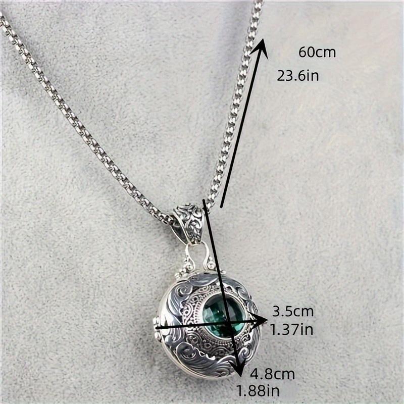 A Vintage Bohemian-style Open Necklace with a Scented Diffuser and Branch Pendant - Hollow Beads Release Fragrance.