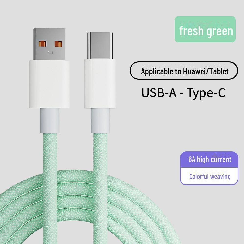6A Double Magic 66W Fast Charging Cable for Huawei, Xiaomi, Android