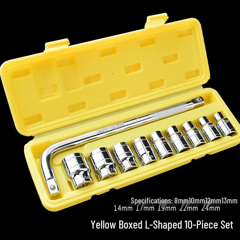Multifunktionales T-Typ Sechskant-Steckschlüssel-Set für Autoreparatur und Reifenwechsel