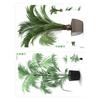 Simulation Greenery Potted Plant Wall Decal Easy Peeling and Stick Design Waterproof PVC Sticker for Indoor Space