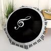 Teclado de Piano Círculo Nota Musical Vinil Adesivo para Laptop Capa de Telefone Guitarra Guarda-chuva, Guarda-chuva Portátil Dobrável 3 Vezes para Homens e Mulheres, Presente de Natal ES150