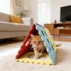 Cat Toys Tunnel Foldable Cave Toy With Interactive Peephole Puppy Tunnel Fit Pet Under 12 Lbs For Exercise Training Tool Indoor
