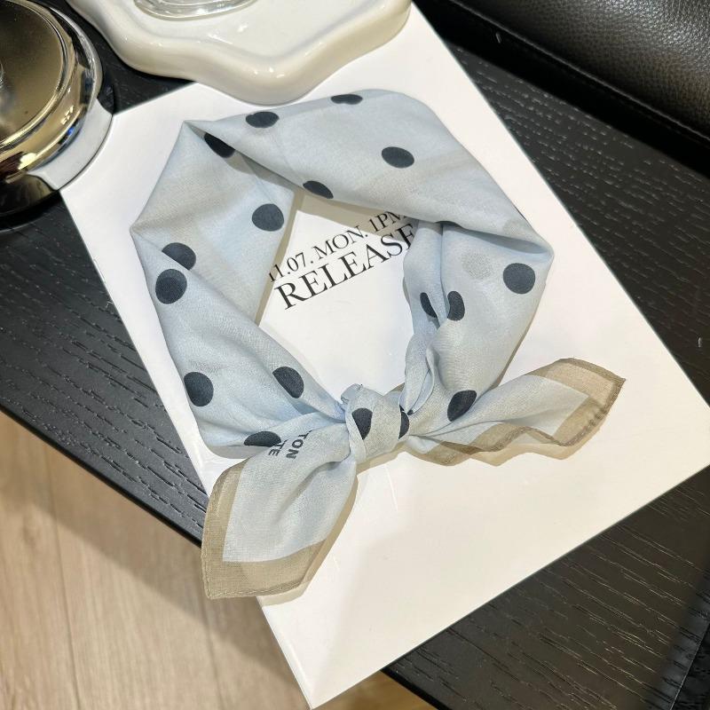 Spring and Autumn pure cotton 55cm small square scarf women's literary silk scarf versatile decorative scarf thin headscarf headband scarf