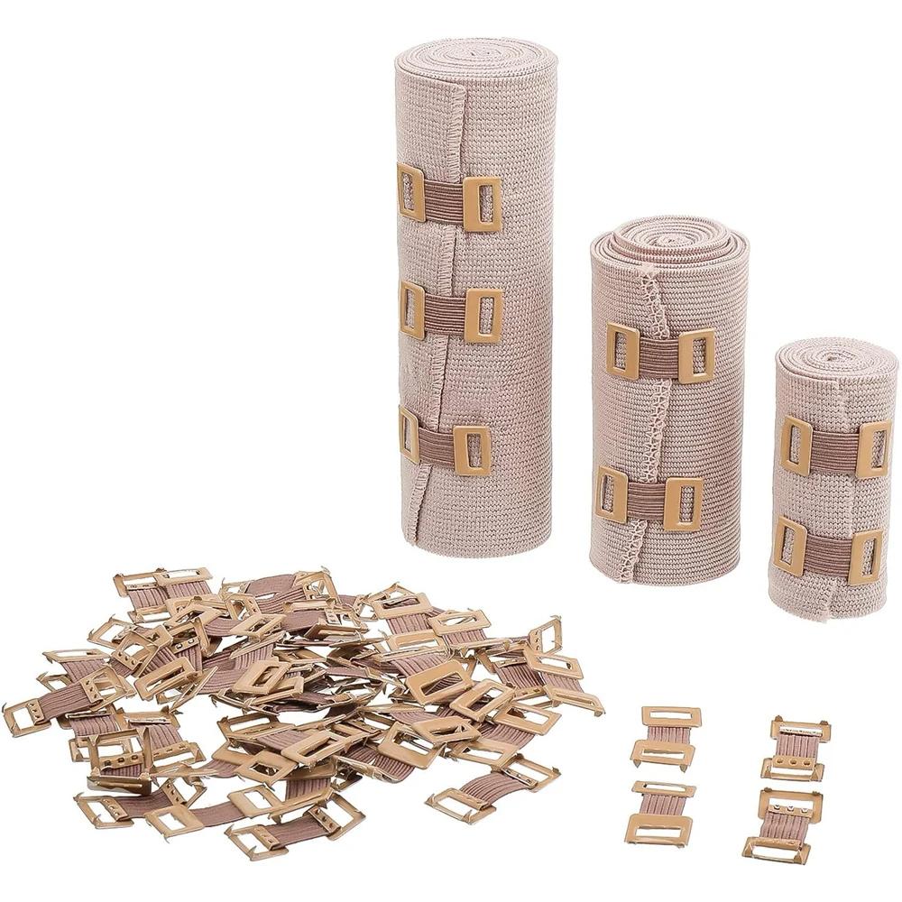 30Pcs Elastic Bandage Clips Metal Clasps Replaceable Fastener For Various Bandages Stretch Wrap Clips Secure Hold