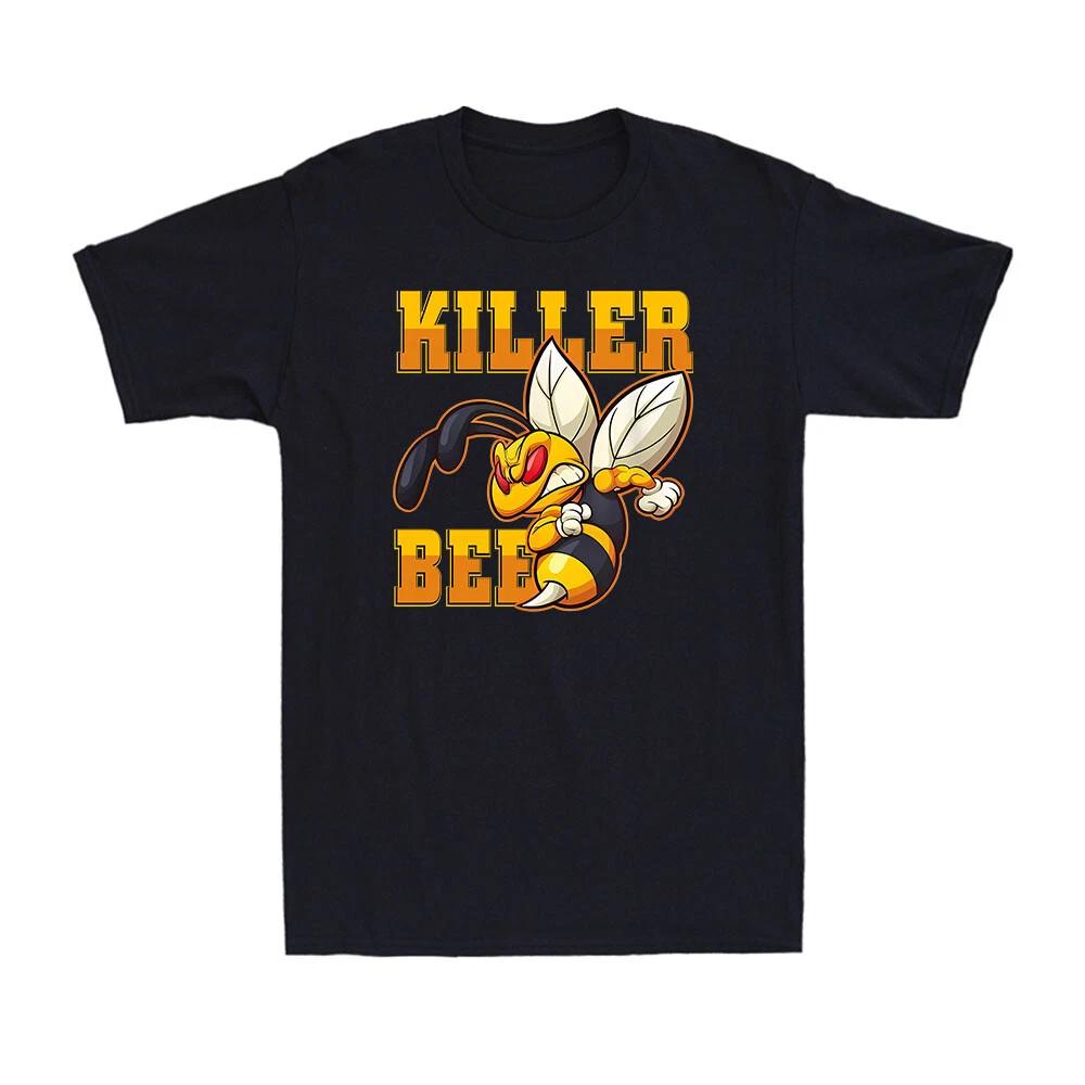 Awesome Killer Bee Hornet Yellowj Funny Gift Animals Men s Cotton T-shirt XXXXL