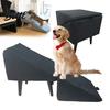 Sofa Access Pet Ramp Split Stool Dog 2-in-1 Folding Stair And Footstool Foldable for Couch Bed 13.8" H Step Large Small Dogs Multifunctional