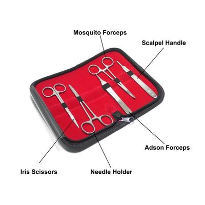 Kit de Práctica de Sutura para Estudiantes de Medicina Entrenamiento Quirúrgico con Modelo de Almohadilla de Piel Juego de Herramientas Equipo de Enseñanza Educativa Juego de Práctica