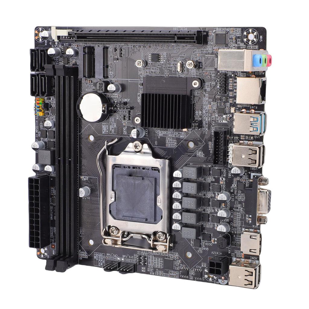 H110 Gaming Motherboard LGA 1151 Dual Channel DDR4 M.2 Nvme Serial ATA3.0 6Gb/s PCI E X16  -ITX Computer Mainboard Support for 6th 7th 8th Processo
