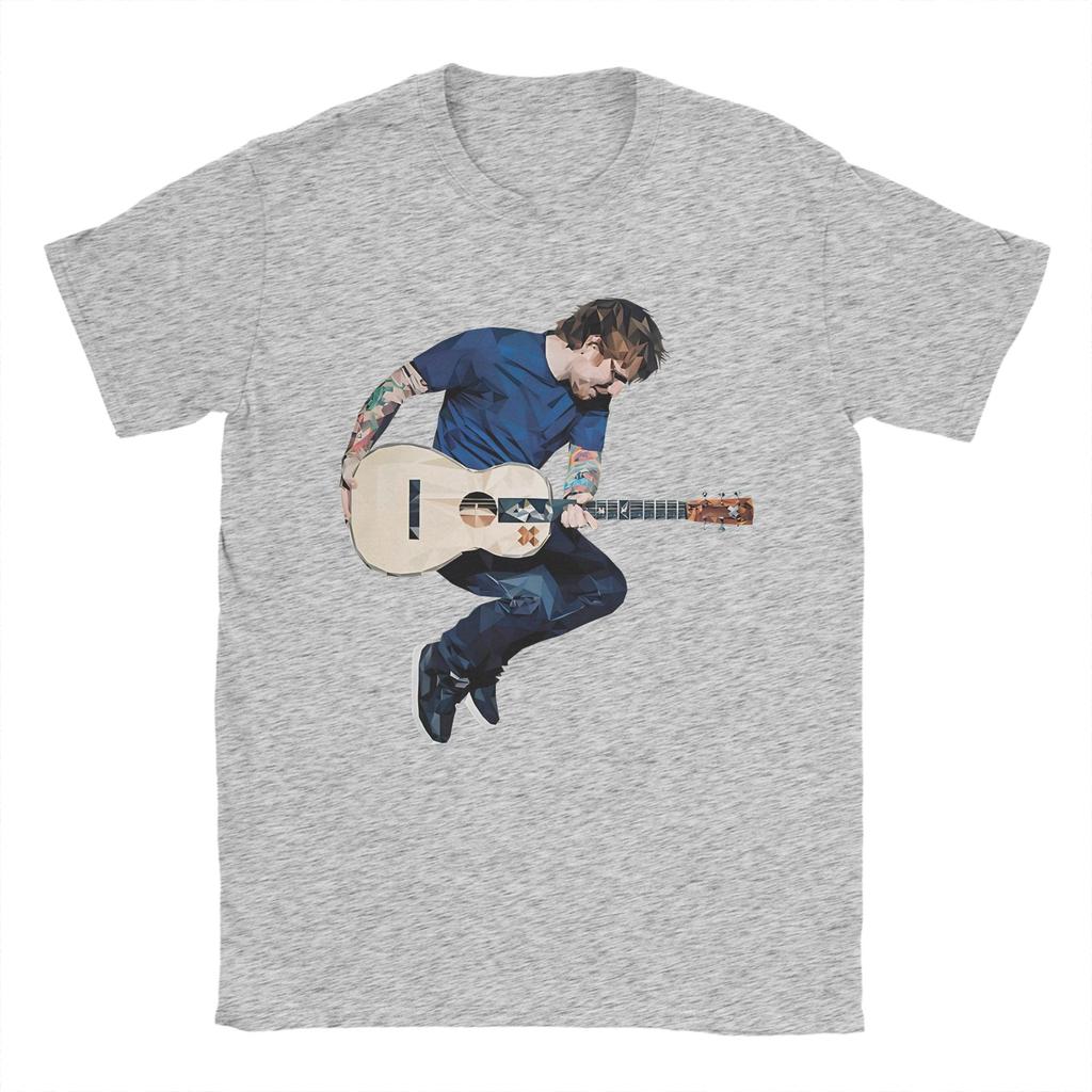Unisex Ed Sheeran T Shirts  Pure Cotton Clothes Unique Short Sleeve Crew Neck Tees Plus Size TShirt