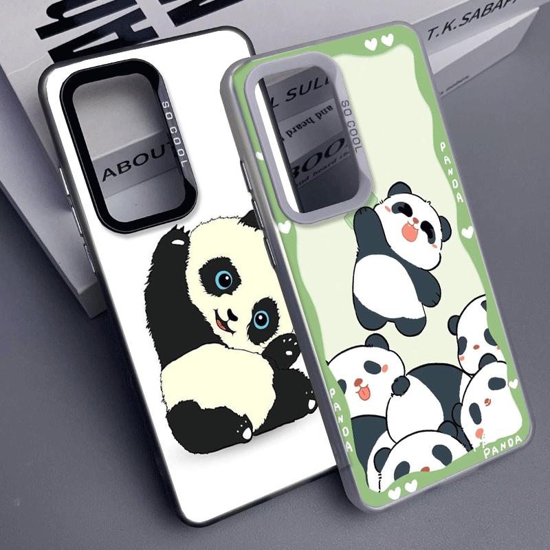 Cute Cartoon Panda Shockproof Phone Case for Samsung A17 A16 A15 A14 A37 A57 A36 A56 A26 A35 A55 A25 A34 A54 A24 A13 A23 A33 A53