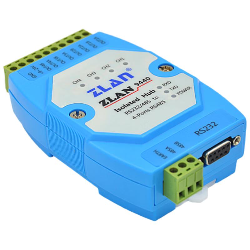 

ZLAN RS485/RS232 Industrial Hub Repeater Isolator