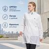 adidas Solid Color Hooded Casual Mid-Length Sun Protection Jacket Women Jacket Bright-White IA1785
