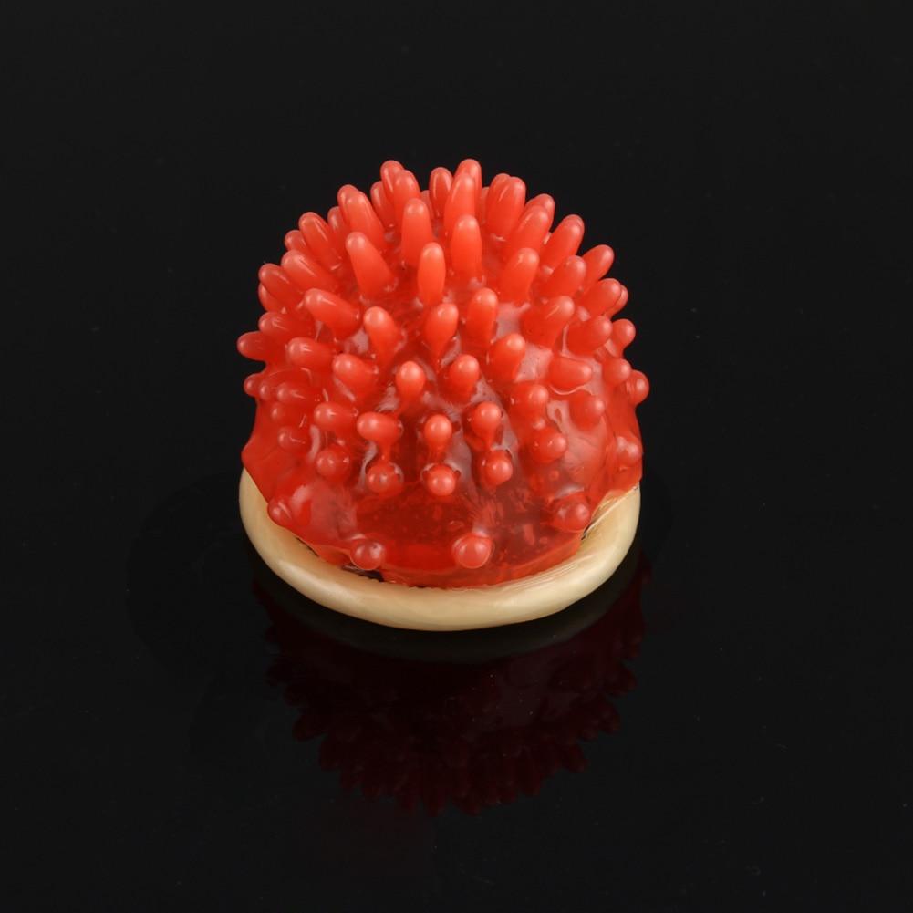 5 Pcs/Set Coral Ultra Thin Condom Dotted Spike Latex Vaginal Stimulation Massage Condoms for Men Sex Products