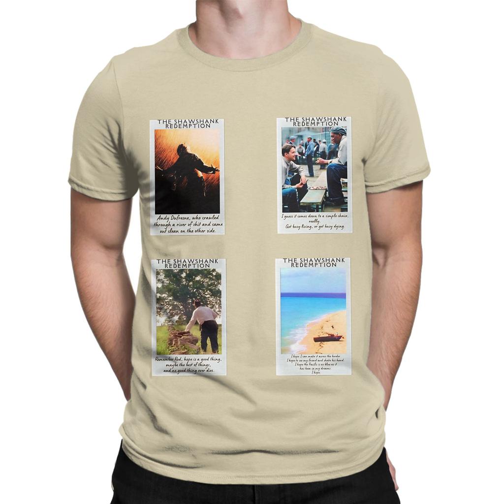 The Shawshank Redemption HD Sticker Funny 100 Cotton TShirt The Shawshank Redemption Tops Tees For Unisex