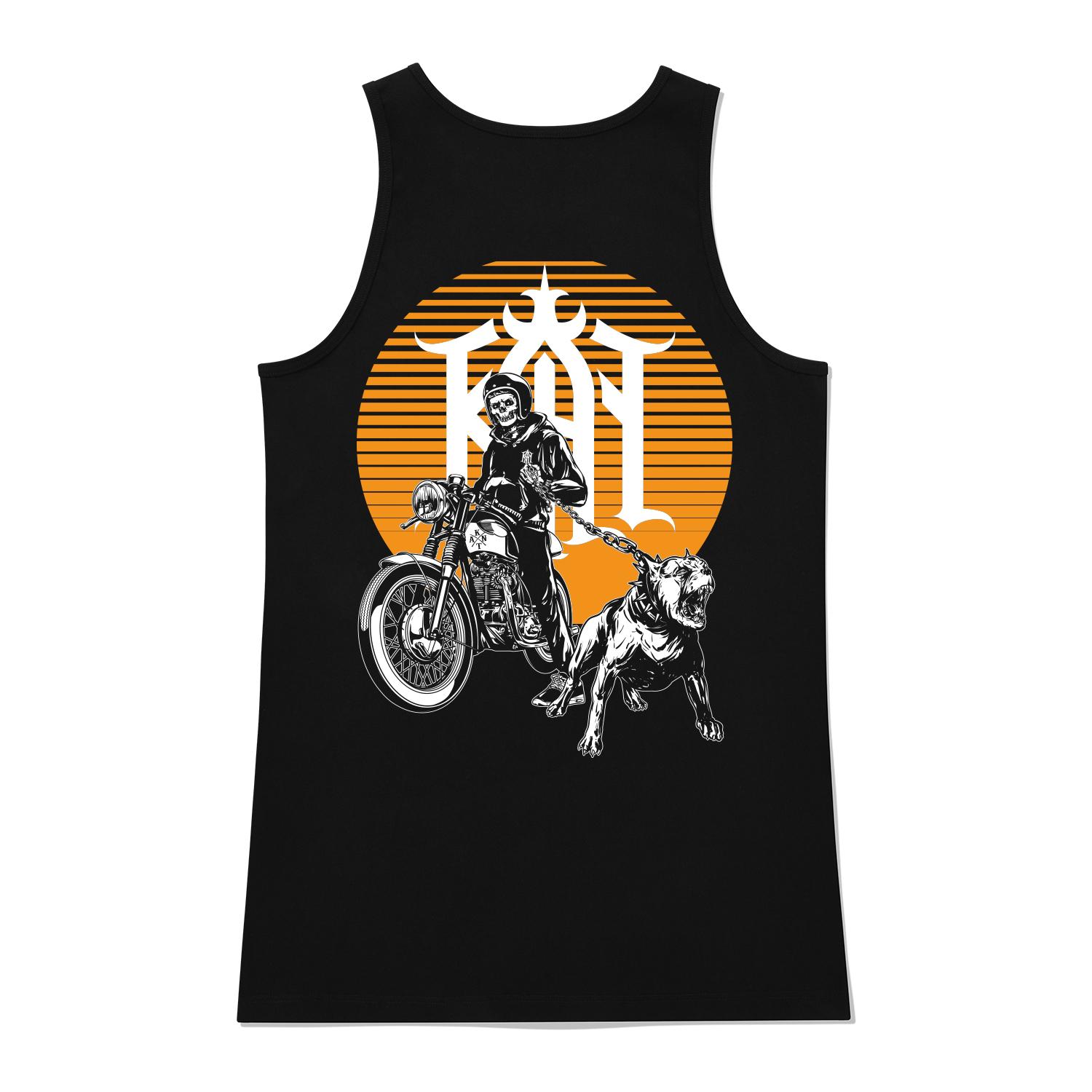 Khan 6312 Ksb0156 Khan Custom Bike Long Sleeveless - Black Black/L