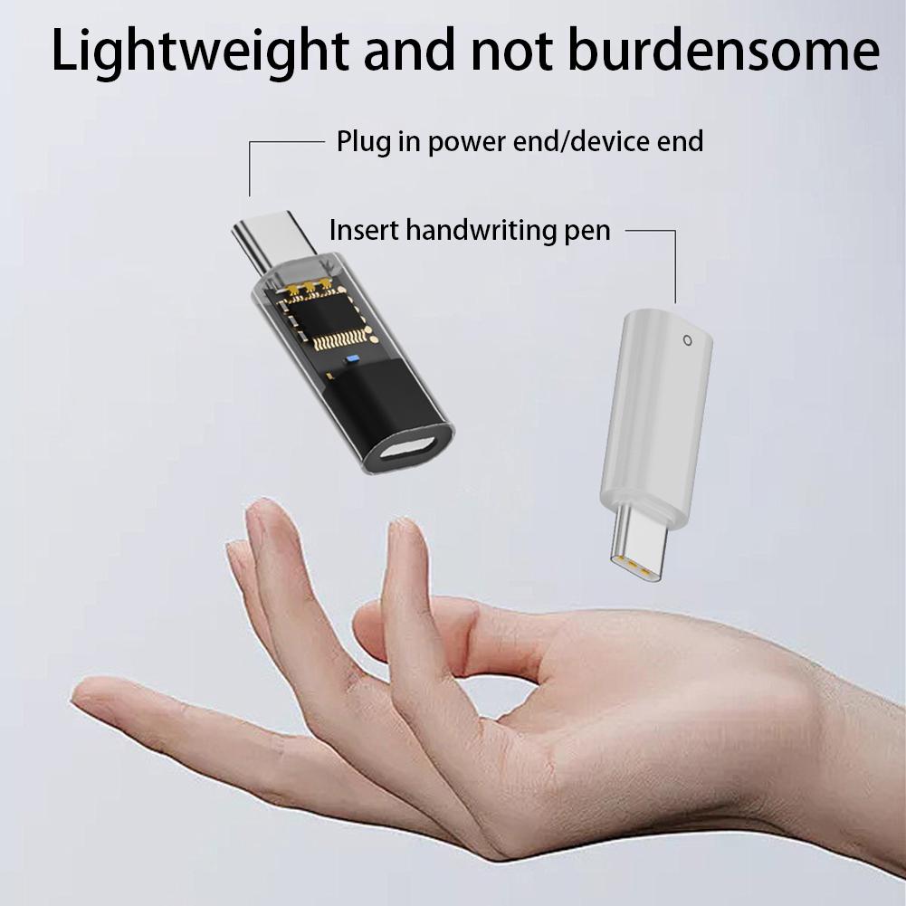 Ligting To Type-C Connecter Adapter for Apple Pencil 1st Generation Bluetooth-Compatible Stylus Pen Charger Converter
