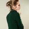 Women's Long-Sleeve Knitted Turtleneck Sweater - Slim Fit Solid Color Pullover for 2024 Autumn/Winter.