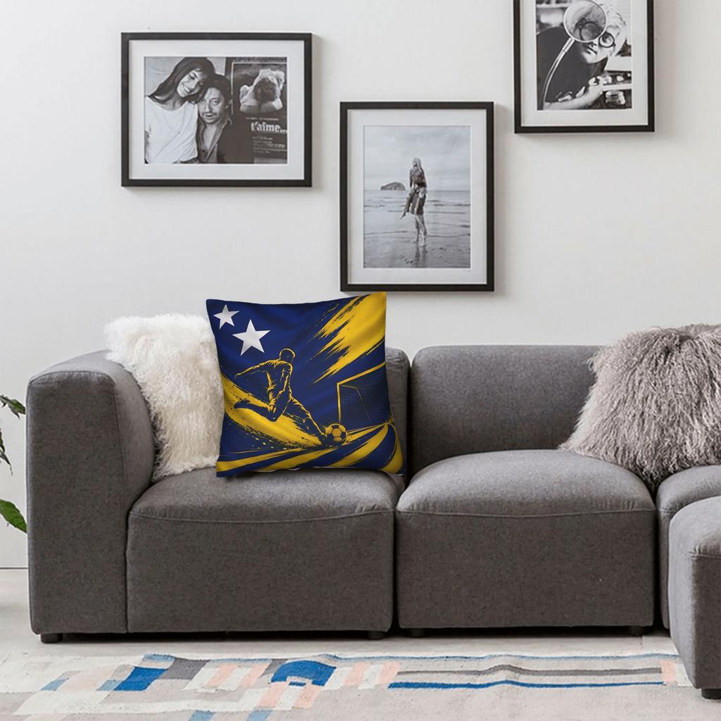 Curacao Soccer Sport GOAL Square Pillowcases Polyester Room Cushion Cover Cool Decor Throw Pillow Case 45*45