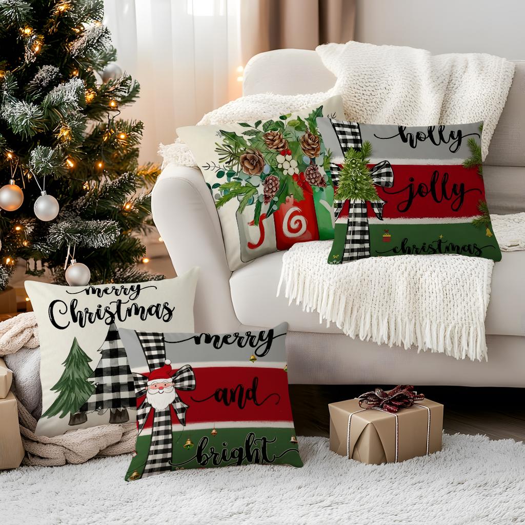 Christmas tree pattern Cushions Pillowcase Polyester Cushion Cover Throw Pillow Sofa Decoration Pillowcover Home Decor