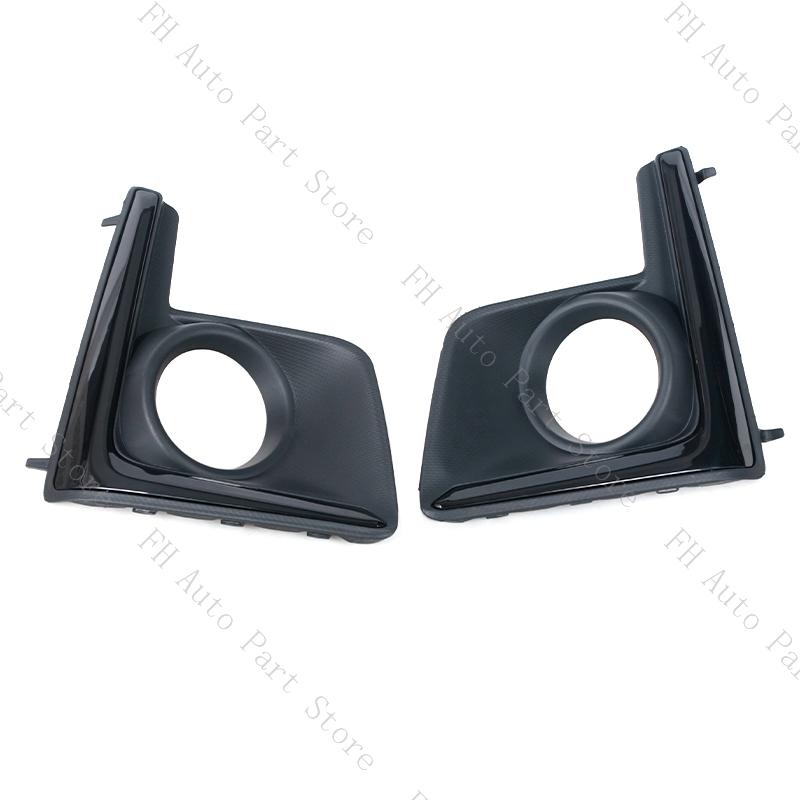 Car Front Bumper Fog Light Foglamp Cover Frame Trim Cap Hood Lid Bezel For Subaru Crosstrek XV 2016 2017