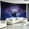 ELDEN RING Wall Tapestry Aesthetic Wall Hanging Printed Fabric Blanket Decorative Tapestries for Bedroom Living Room Home Decor