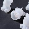 3D Bear Silicone Mold Faceted Rabbit Epoxy Resin Mould for DIY Keychain Pendant Epoxy Resin Crafts Bag Hanging Charms Decoration