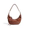 New Niche Design Simple Fashion Versatile Messenger Bag High Sense Women's Leather Underarm Bag Moon Tooth Bag
