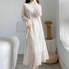 Sweet Slimming Lace Dress - Korean Style Casual Spring 2026