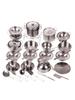 Kids' Stainless Steel Kitchenware Toy Set for Dollhouse Play